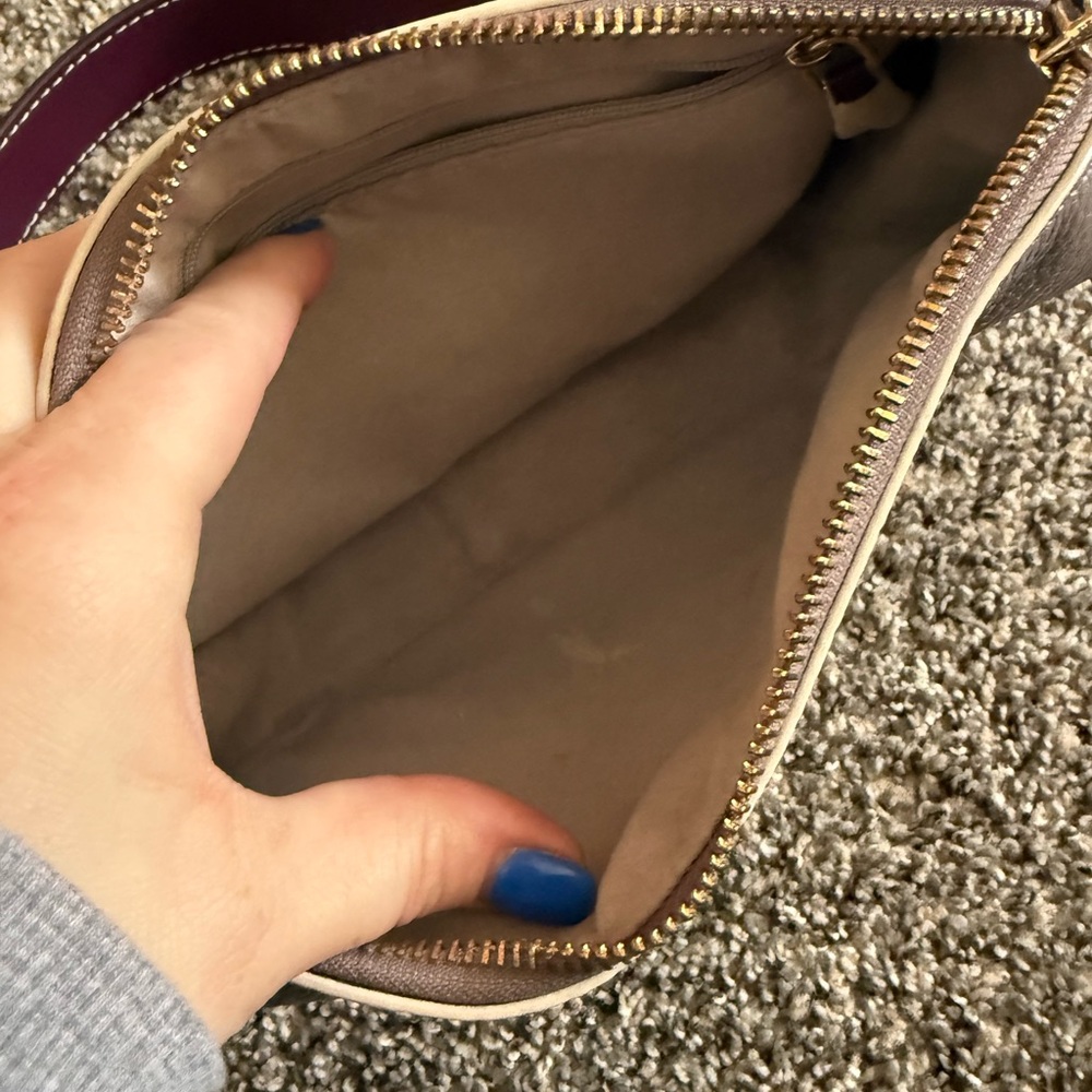 Kate Spade Crossbody Bag in Gray and Burgundy - Picture 3 of 5